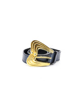 Escada Heart Studded Skinny Leather Belt Accessory arcadeshops.com