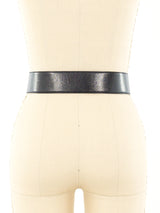 Escada Bow Charm Leather Belt Accessory arcadeshops.com
