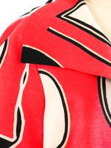 Louis Feraud Geometric Printed Overcoat Outerwear arcadeshops.com