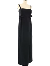 1960's Saks Bow Embellished Tank Gown Dress arcadeshops.com