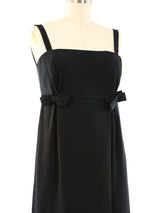 1960's Saks Bow Embellished Tank Gown Dress arcadeshops.com