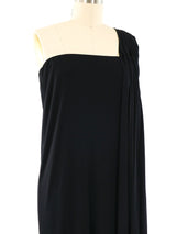 Holly's Harp Draped One Shoulder Gown Dress arcadeshops.com