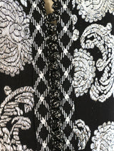 Metallic Silver Paisley Vest Jacket arcadeshops.com
