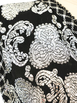 Metallic Silver Paisley Vest Jacket arcadeshops.com