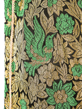 Metallic Floral Brocade Sleeveless Duster Jacket arcadeshops.com
