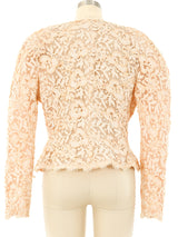 Victor Costa Embellished Lace Jacket Jacket arcadeshops.com