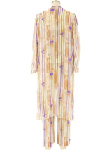 Hanae Mori Printed Chiffon Ensemble Suit arcadeshops.com