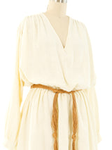 Oscar de la Renta Ivory Linen Ensemble Suit arcadeshops.com