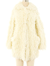 Ivory Yarn Shag Jacket Jacket arcadeshops.com