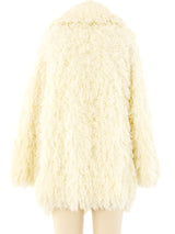 Ivory Yarn Shag Jacket Jacket arcadeshops.com