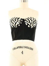 Paillette Embellished Bustier Top Top arcadeshops.com