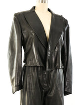Alaia Leather Motorcycle Ensemble Suit arcadeshops.com