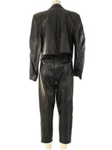 Alaia Leather Motorcycle Ensemble Suit arcadeshops.com