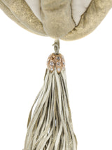Ivory leather Tassel Bag Accessory arcadeshops.com