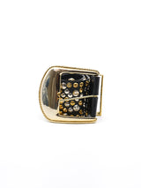 Michael Morrison Studded Black Leather Belt Accessory arcadeshops.com