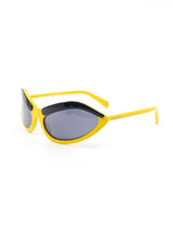 Prada Yellow Eyebrow Shield Sunglasses Accessory arcadeshops.com