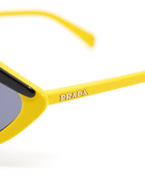 Prada Yellow Eyebrow Shield Sunglasses Accessory arcadeshops.com
