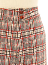 1970's Plaid Wide Leg Trouser Bottom arcadeshops.com