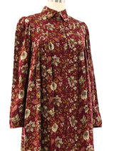 Ungaro Floral Silk Smock Dress Dress arcadeshops.com