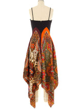 1970's Scarf Maxi Dress Dress arcadeshops.com