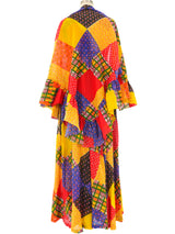 Patchwork Printed Maxi Dress Dress arcadeshops.com