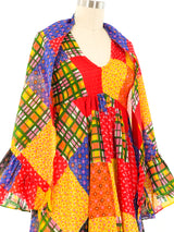 Patchwork Printed Maxi Dress Dress arcadeshops.com