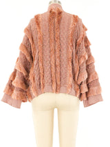 Missoni Rose Gold Fringe Cardigan Jacket arcadeshops.com