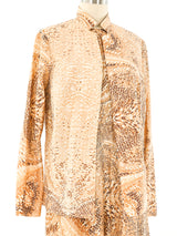 Metallic Palazzo Jumpsuit Ensemble Jumpsuit arcadeshops.com