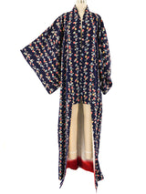 Floral Vine Print Kimono Jacket arcadeshops.com