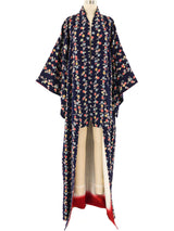 Floral Vine Print Kimono Jacket arcadeshops.com