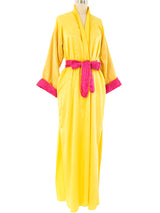 Fernando Sanchez Sunflower Satin Robe Jacket arcadeshops.com