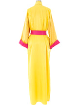Fernando Sanchez Sunflower Satin Robe Jacket arcadeshops.com
