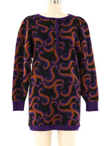 Yves Saint Laurent Swirl Knit Mini Dress Dress arcadeshops.com