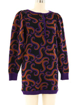 Yves Saint Laurent Swirl Knit Mini Dress Dress arcadeshops.com