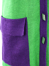 Yves Saint Laurent Colorblock Knit Jacket Jacket arcadeshops.com