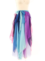 Giorgio di Sant'Angelo Layered Chiffon Rainbow Skirt Bottom arcadeshops.com