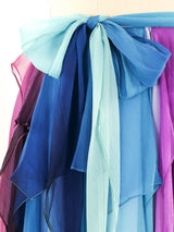 Giorgio di Sant'Angelo Layered Chiffon Rainbow Skirt Bottom arcadeshops.com