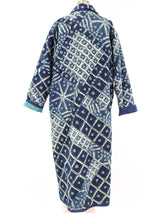 Reversible Tie Dye Quilted Maxi Coat Jacket arcadeshops.com