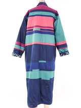 Reversible Tie Dye Quilted Maxi Coat Jacket arcadeshops.com