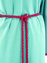 Albert Capraro Teal Tunic Lounge Ensemble Suit arcadeshops.com