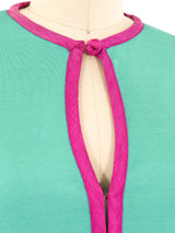 Albert Capraro Teal Tunic Lounge Ensemble Suit arcadeshops.com