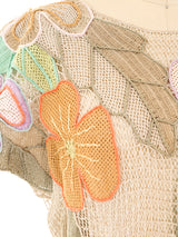 Pastel Floral Crochet Dress Dress arcadeshops.com