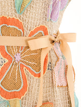 Pastel Floral Crochet Dress Dress arcadeshops.com