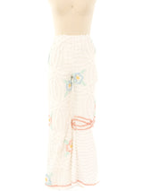 Pastel Chenille Patterned Pants Bottom arcadeshops.com