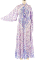 Pastel Block Printed Indian Caftan Dress arcadeshops.com