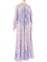 Pastel Block Printed Indian Caftan Dress arcadeshops.com