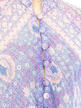 Pastel Block Printed Indian Caftan Dress arcadeshops.com