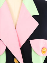 Escada Pastel Trimmed Blazer Jacket arcadeshops.com
