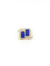 14k Lapis and Diamond Statement Ring Fine Jewelry arcadeshops.com