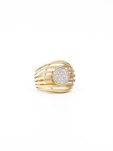 Diamond Accented 14k Open Striped Statement Ring Fine Jewelry arcadeshops.com